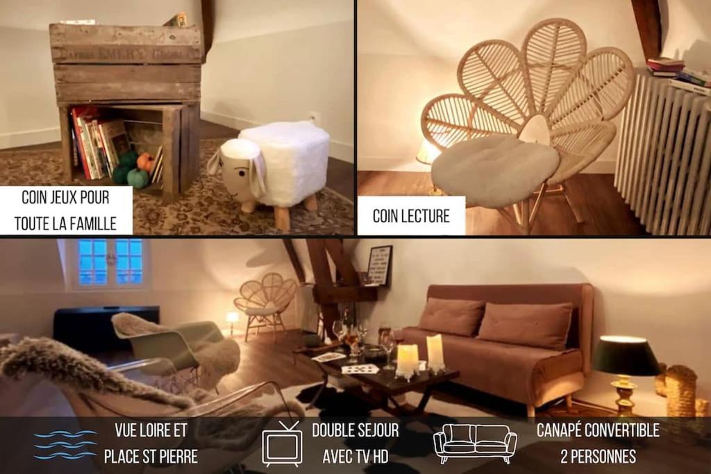 Grand Appartement Place Saint-Pierre, Proche Chateau De Saumur Et Bord De Loire" Εξωτερικό φωτογραφία